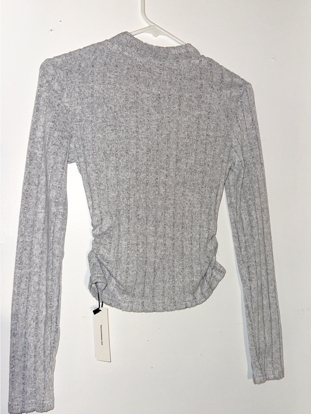 Commense Ribbed Long-Sleeve Top